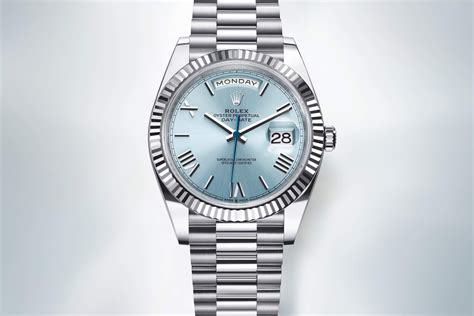 platinum blue rolex|rolex platinum day date 40.